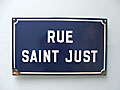 Old French Street Sign